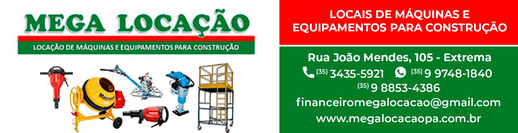 Mega Locação de Equipamentos